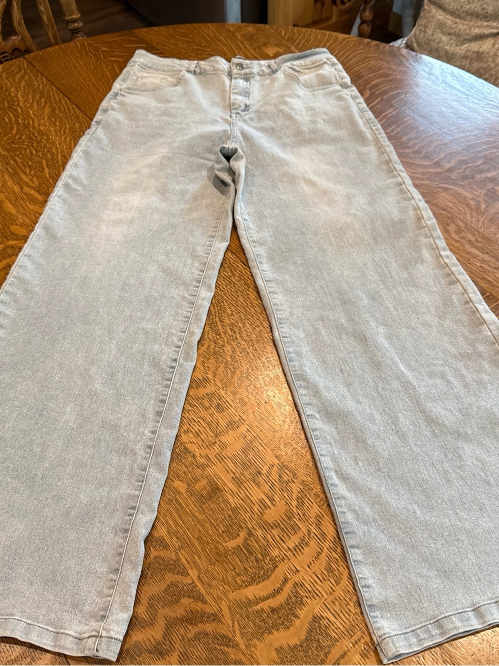 Light Wash Wide Leg Jeans - Women's Flare & Wide Leg